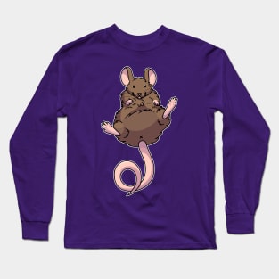 Chubby Mouse/Rat- Brown Long Sleeve T-Shirt